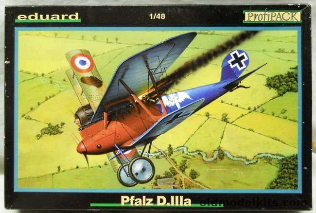 Eduard 1/48 Pfalz D-IIIa - With Additional Eduard PE Set - (DIII), 8045 plastic model kit